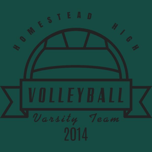 Volleyball Template DNT001 BW Thumbnail