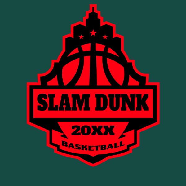 SLAM DUNK Basketball Logo Template Thumbnail