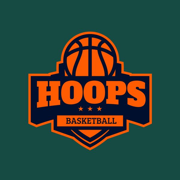 Hoops Basketball logo template 03 Thumbnail