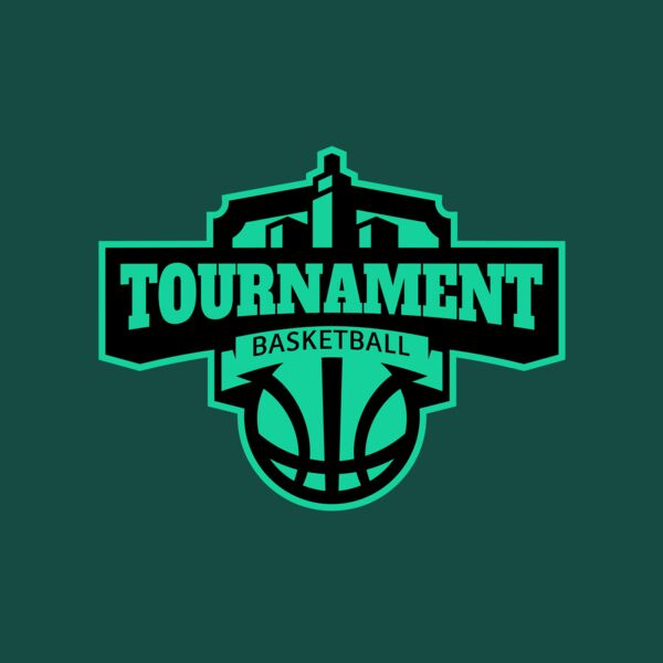 Tournament Basketball logo template Thumbnail