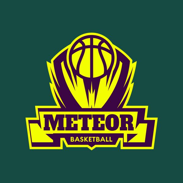 Meteor Basketball Logo Template Thumbnail