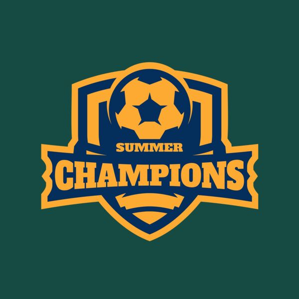 Champions Summer Soccer logo template Thumbnail