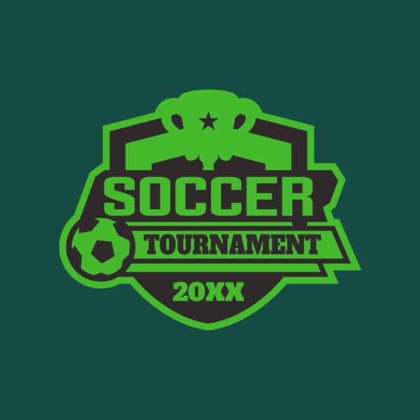 Soccer Tournament logo template 02 Thumbnail