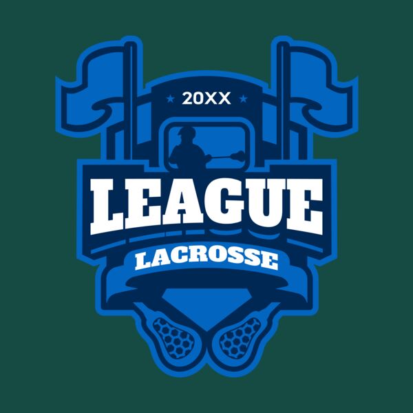 League Lacrosse Logo Template Thumbnail
