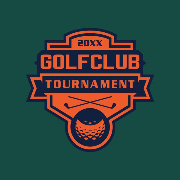 Golf club Tournament logo template 02 Thumbnail