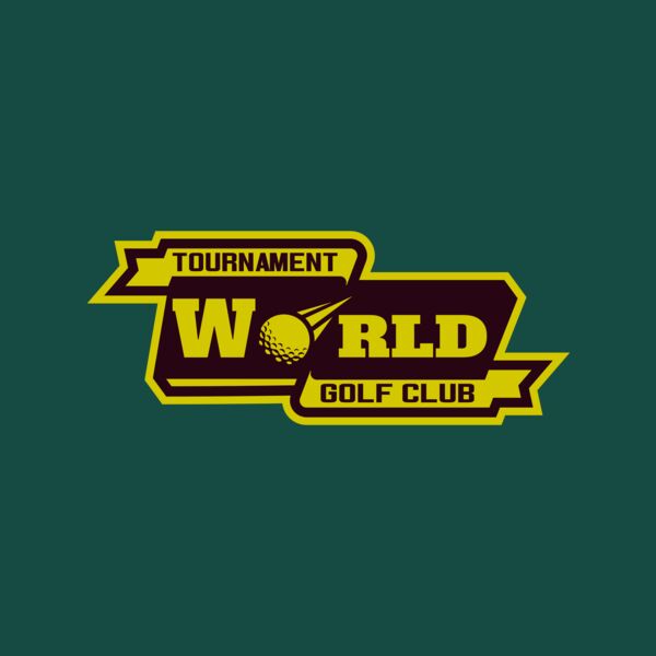 World Tournament Golf club logo template Thumbnail