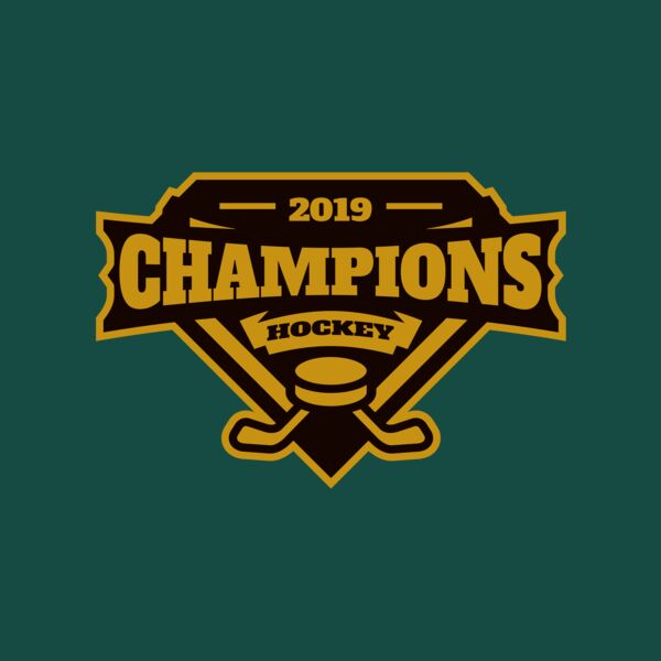Champions Hockey logo template Thumbnail