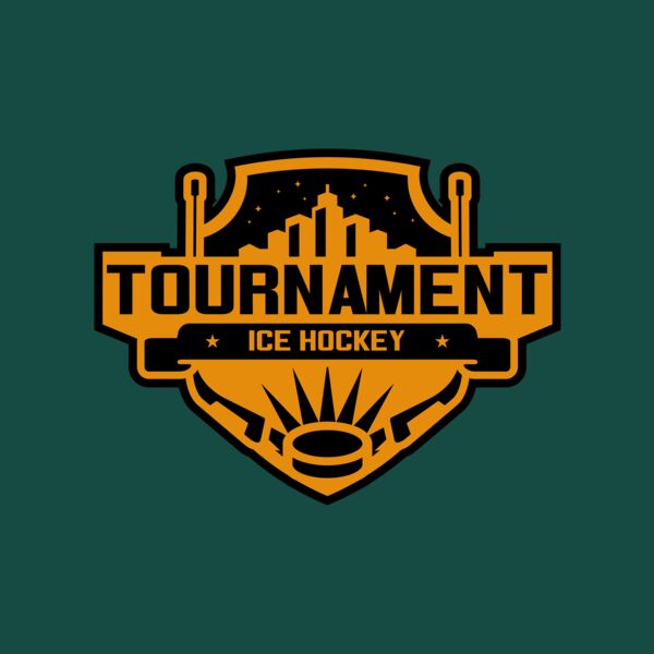 Tournament Ice Hockey logo template 02 Thumbnail