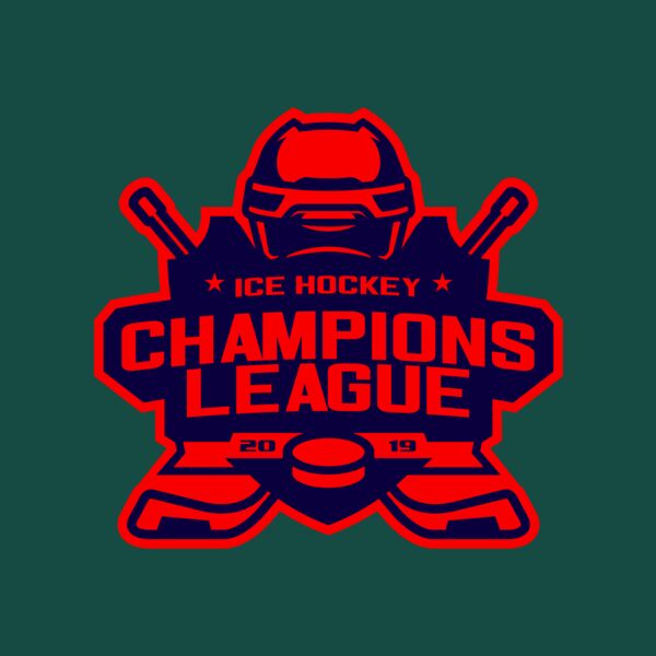 Champions League Ice Hockey logo template Thumbnail