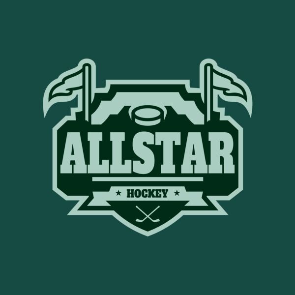 All Star Hockey Tournament logo template 02 Thumbnail