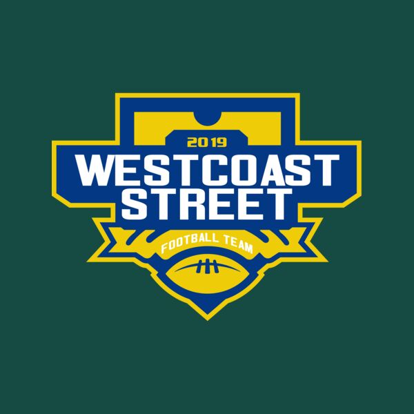 West Coast Street Football League logo template Thumbnail