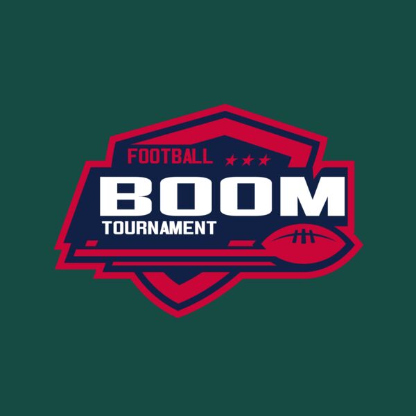 Boom Tournament Football logo template Thumbnail