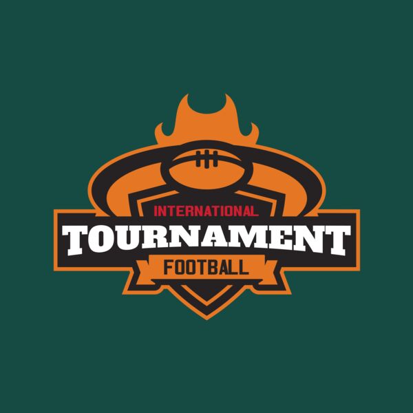 Tournament International Football logo template Thumbnail