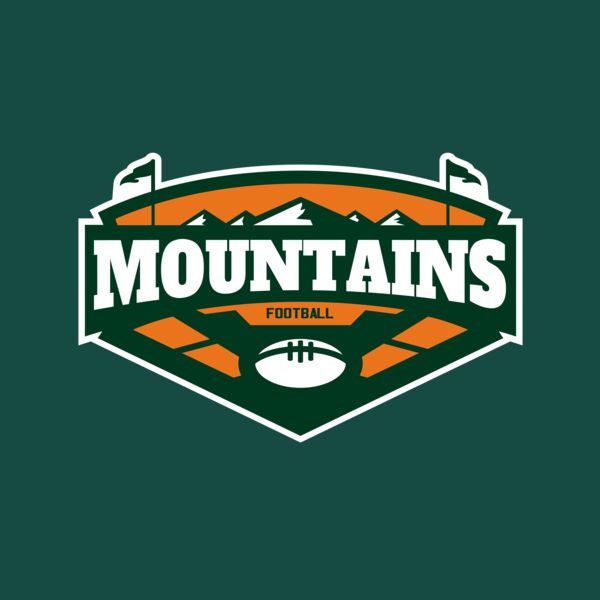 Mountains Football logo template 02 Thumbnail