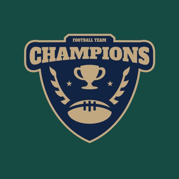 Champions Football Team logo template Thumbnail