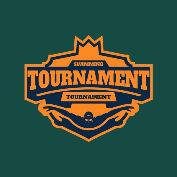 Swimming Tournament logo template Thumbnail
