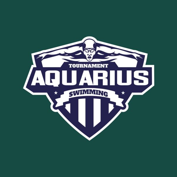 Aquarius Swimming Tournament logo template Thumbnail