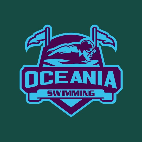 Oceania Swimming logo template Thumbnail