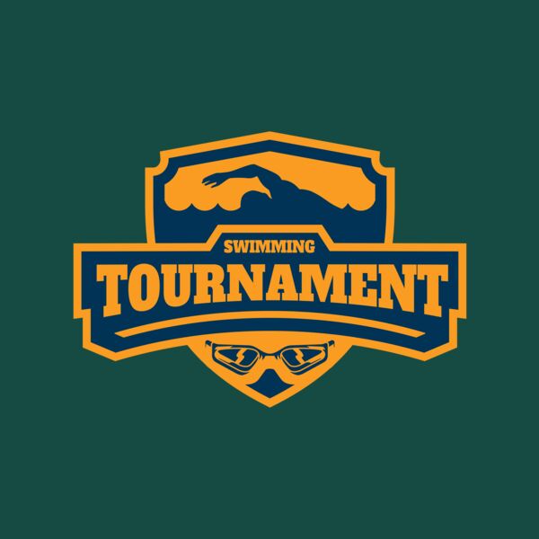 Swimming Tournament logo template 02 Thumbnail