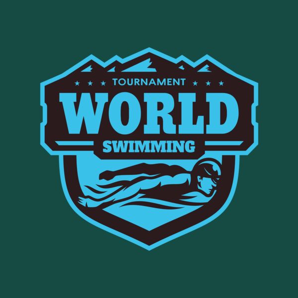 World Tournament Swimming logo template Thumbnail