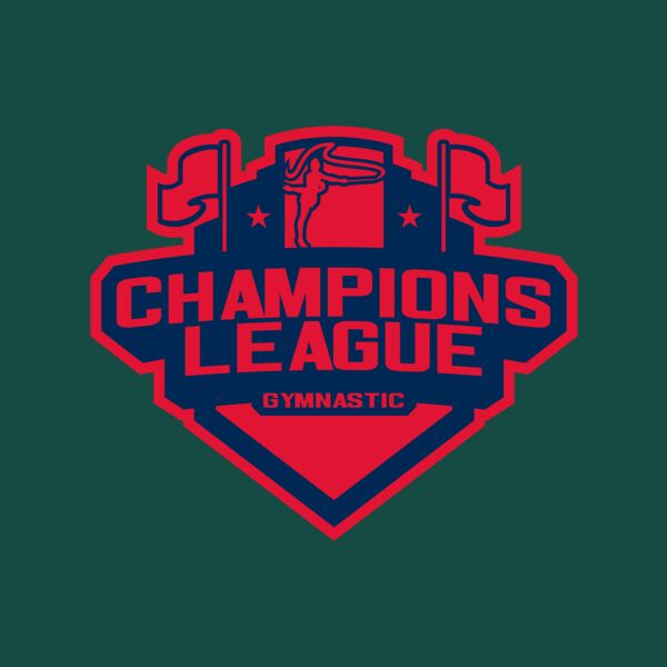 Champions League Gymnastic logo template Thumbnail